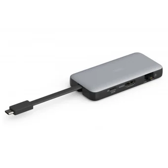 Digitus USB-C Docking Station με HDMI 4K PD Ethernet Γκρι (DA-70916) DA-70916