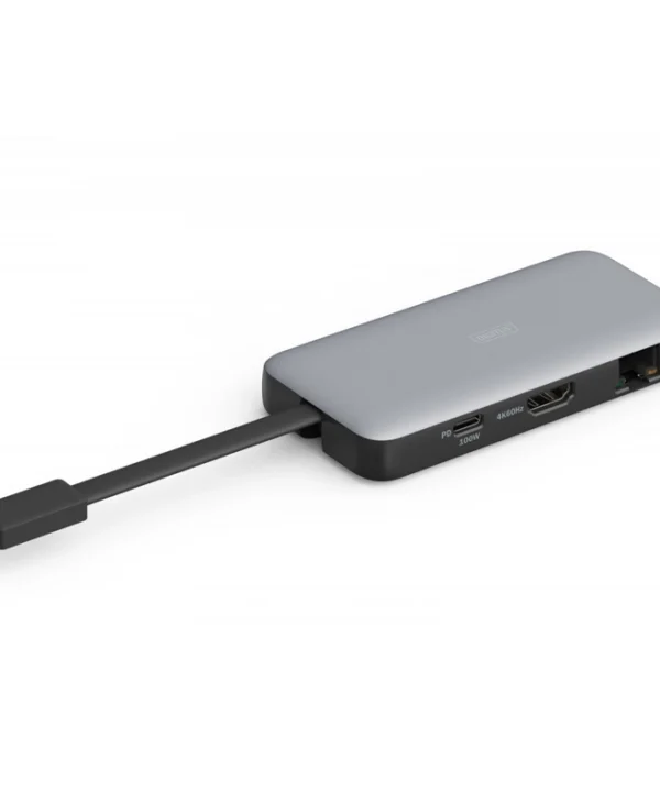 Digitus USB-C Docking Station με HDMI 4K PD Ethernet Γκρι (DA-70916) DA-70916
