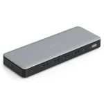 Digitus USB-C Docking Station με HDMI/DisplayPort 4K PD Ethernet και σύνδεση 3 Οθονών Γκρι (DA-70918) DA-70918