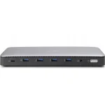 Digitus USB-C Docking Station με HDMI/DisplayPort 4K PD Ethernet και σύνδεση 3 Οθονών Γκρι (DA-70918) DA-70918 - Image 2