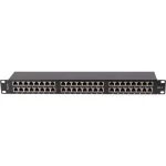 Lanberg Patch Panel Shielded για Rack 1U 19" 48 Θυρών cat5e Μαύρο - Image 2