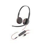 Poly Blackwire C3225 On Ear Multimedia Ακουστικά με μικρόφωνο και σύνδεση 3.5mm Jack / USB-A - Image 2