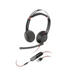 Poly Blackwire C3225 On Ear Multimedia Ακουστικά με μικρόφωνο και σύνδεση 3.5mm Jack / USB-A - Image 3