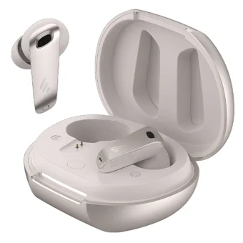 Edifier NeoBuds Plus Bluetooth Handsfree Ακουστικά με Αντοχή στον Ιδρώτα και Θήκη Φόρτισης Starlight