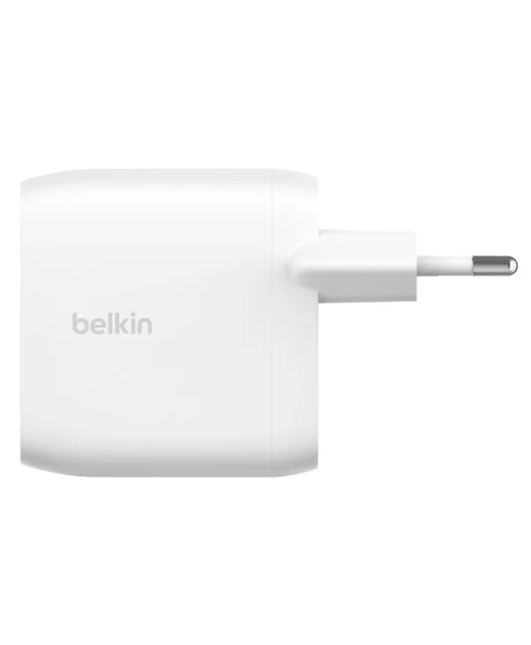 Belkin Φορτιστής Χωρίς Καλώδιο με 2 Θύρες USB-C 30W Power Delivery Λευκός (BoostCharge Pro)