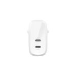 Belkin Φορτιστής Χωρίς Καλώδιο με 2 Θύρες USB-C 30W Power Delivery Λευκός (BoostCharge Pro) - Image 2