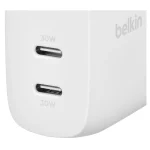 Belkin Φορτιστής Χωρίς Καλώδιο με 2 Θύρες USB-C 30W Power Delivery Λευκός (BoostCharge Pro) - Image 6