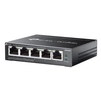 TP-LINK ES205GP v1 Managed L2 PoE Switch με 5 Θύρες Gigabit (1Gbps) Ethernet και 5 SFP Θύρες ES205GP