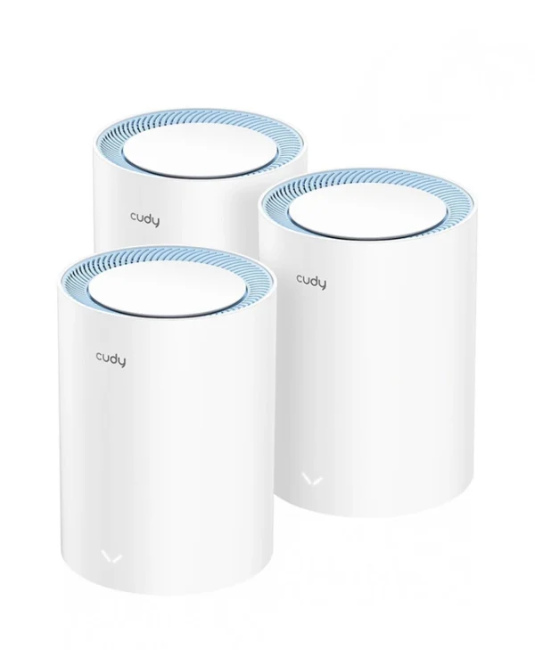 Cudy M1200 WiFi Mesh Network Access Point Wi‑Fi 5 Dual Band (2.4 & 5GHz) σε Τριπλό Kit