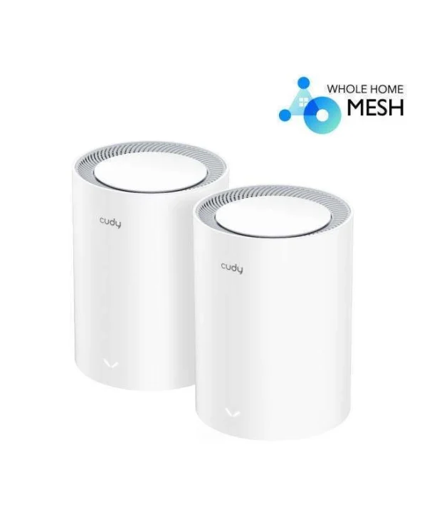 Cudy M3000 v2 WiFi Mesh Network Access Point Wi‑Fi 6 Dual Band (2.4 & 5GHz) σε Διπλό Kit Λευκό