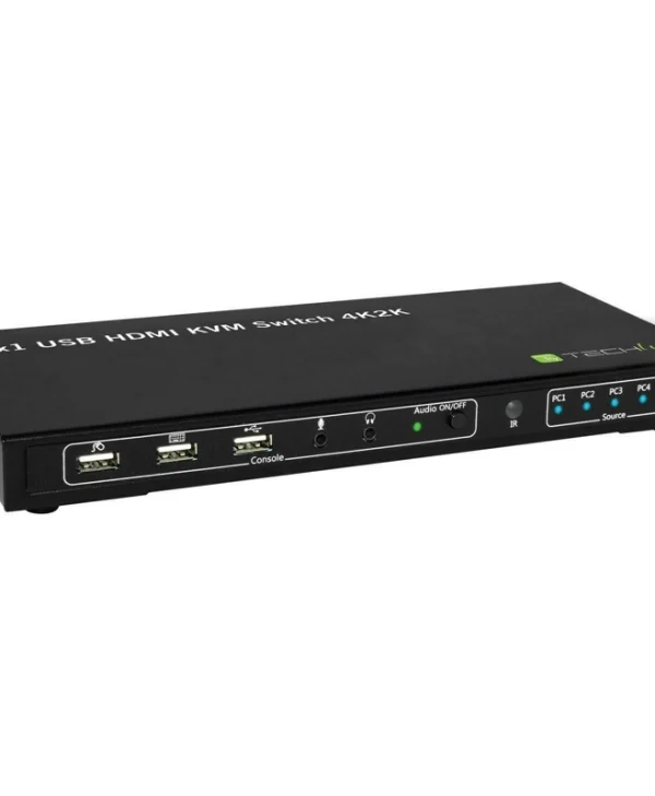 Techly 4x1 USB HDMI KVM Switch 4Kx2K
