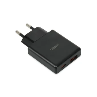iBox Φορτιστής Χωρίς Καλώδιο GaN με Θύρα USB-A και Θύρα USB-C 30W Power Delivery / Quick Charge 3.0 Μαύρος (C-43)