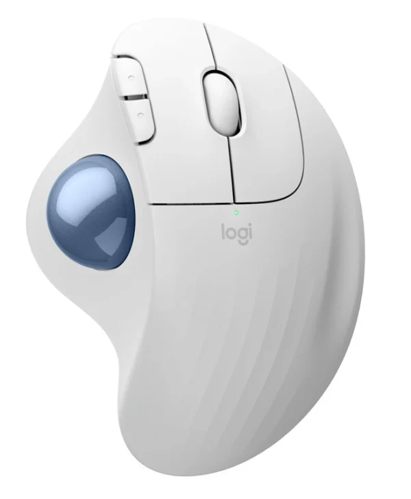 Logitech Ergo M575S Ασύρματο Bluetooth Ποντίκι με Trackball Λευκό