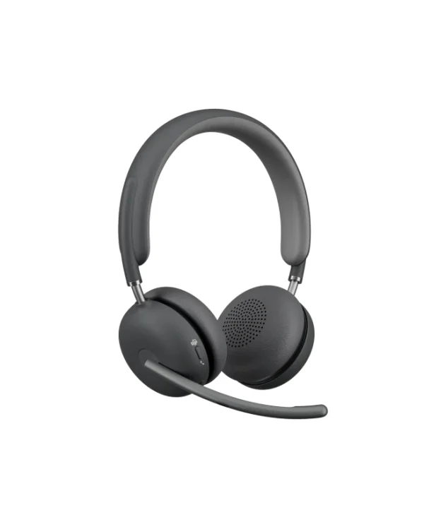 Logitech Zone Wireless 2 Teams Version With Receiver On Ear Multimedia Ακουστικά με μικρόφωνο και σύνδεση Bluetooth / USB-A σε Γκρι χρώμα