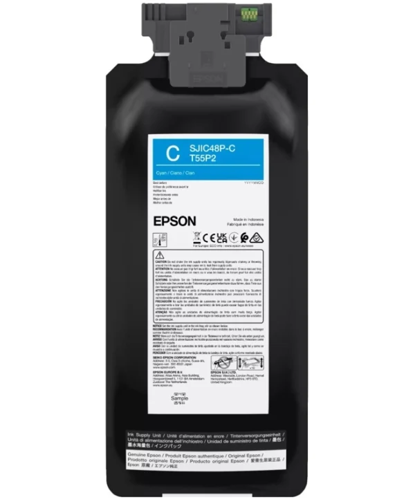 Epson SJIC48P-C Γνήσιο Μελάνι Εκτυπωτή InkJet Κυανό (C13T55P240) C13T55P240