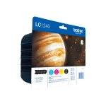 Brother LC1240 Γνήσιο Πακέτο 4 Μελανιών Εκτυπωτή InkJet Κίτρινο / Κυανό / Ματζέντα / Μαύρο (LC-1240VALBPDR) - Image 2