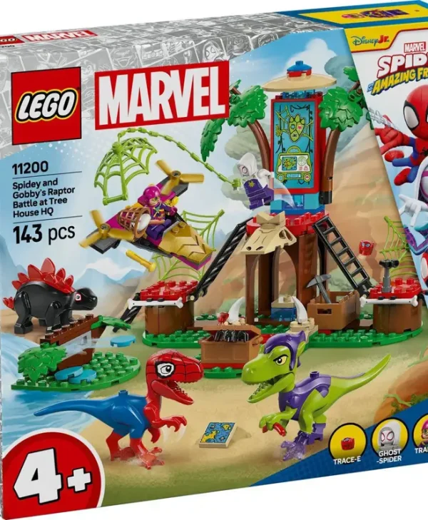 LEGO Spider-Man Spidey and Gobby's Raptor Battle at Tree House HQ για 4+ Ετών 143τμχ