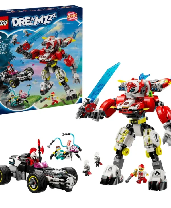 LEGO DREAMZzz Cooper's Tiger Mech & Zero's Hot Rod Car για 9+ Ετών 1006τμχ
