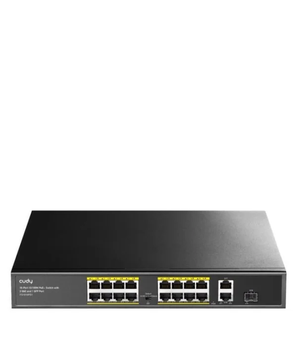 Cudy FS1018PS1 v3 Unmanaged L2 PoE+ Switch με 16 Θύρες Ethernet και 1 SFP Θύρα FS1018PS1