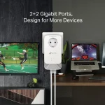 TP-LINK PG2400P KIT v1 Powerline Διπλό για Ενσύρματη Σύνδεση με Passthrough Πρίζα και 2 Θύρες Gigabit Ethernet PG2400P KIT - Image 5