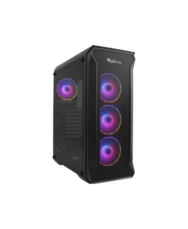 Genesis Irid 505 ARGB Midi Tower Κουτί Υπολογιστή με Πλαϊνό Παράθυρο Μαύρο