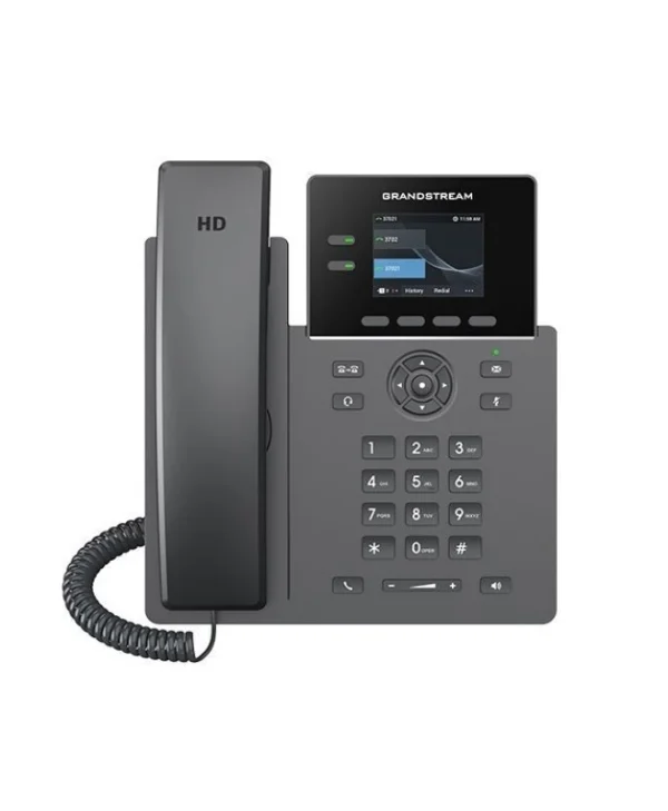 Grandstream GRP2610P Ενσύρματο Τηλέφωνο IP 2 γραμμών Μαύρο GRP2610P