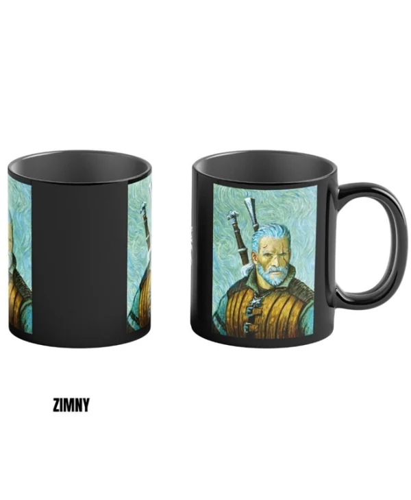 Thermoactive Mug Good Loot Game Art Chronicles Witcher Wiedmin Geralt & Vincent Van Gogh