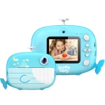Kiddoboo FotoFun 2 Whale Compact Φωτογραφική Μηχανή Μπλε