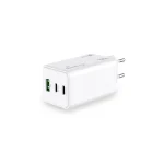 MediaRange Φορτιστής Χωρίς Καλώδιο GaN με Θύρα USB-A και 2 Θύρες USB-C 100W Power Delivery Λευκός (MRMA123) MRMA123 - Image 3