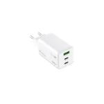 MediaRange Φορτιστής Χωρίς Καλώδιο GaN με Θύρα USB-A και 2 Θύρες USB-C 100W Power Delivery Λευκός (MRMA123) MRMA123 - Image 4