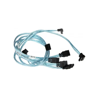Supermicro 4 X Round Sata Cable 0.56 M Black Blue White