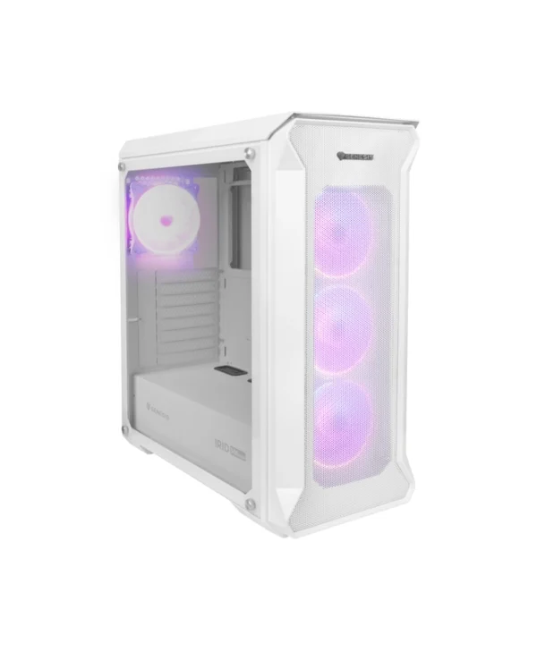 Genesis Irid 505 ARGB Gaming Midi Tower Κουτί Υπολογιστή με Πλαϊνό Παράθυρο Λευκό