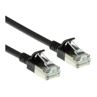 Intronics U/FTP (STP) Cat.6a Καλώδιο Δικτύου Ethernet 10m Μαύρο 1τμχ