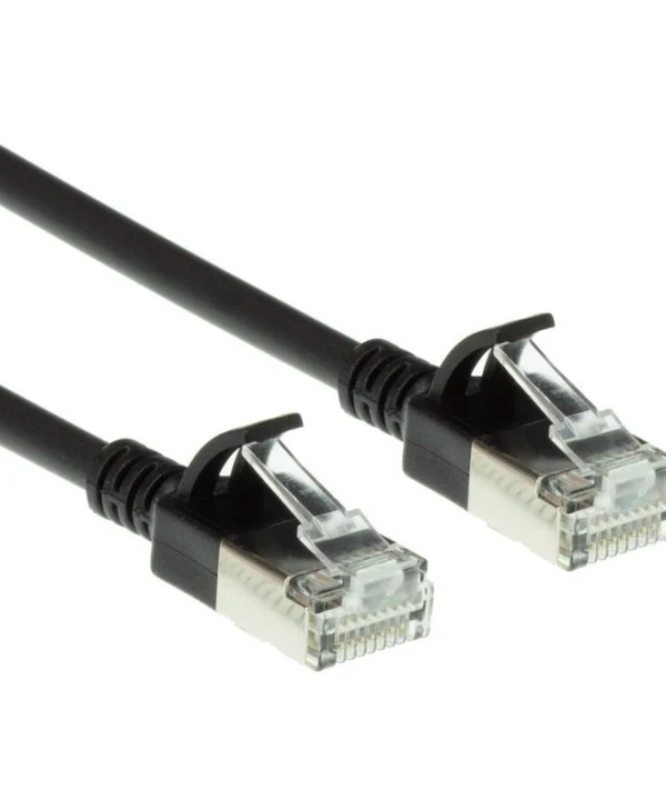 Intronics U/FTP (STP) Cat.6a Καλώδιο Δικτύου Ethernet 10m Μαύρο 1τμχ