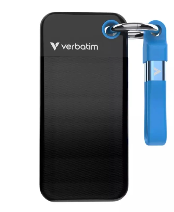 Verbatim Pocket USB 3.2 / USB-C Εξωτερικός SSD 1TB M.2 Black/Blue