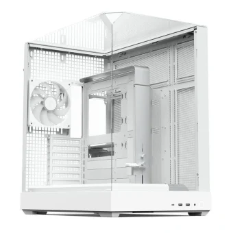 APNX APCM-VI02143.21 Gaming Midi Tower Κουτί Υπολογιστή με Πλαϊνό Παράθυρο και ARGB Φωτισμό Λευκό APCM-VI02143.21