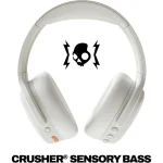 Skullcandy Crusher ANC 2 Ασύρματα / Ενσύρματα Over Ear Ακουστικά με 60 ώρες Λειτουργίας και Quick Charge White/Orange - Image 4