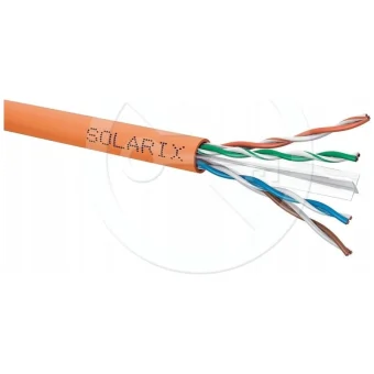 Solarix U/UTP Cat.6 Καλώδιο Δικτύου Ethernet 1m Πορτοκαλί 1τμχ