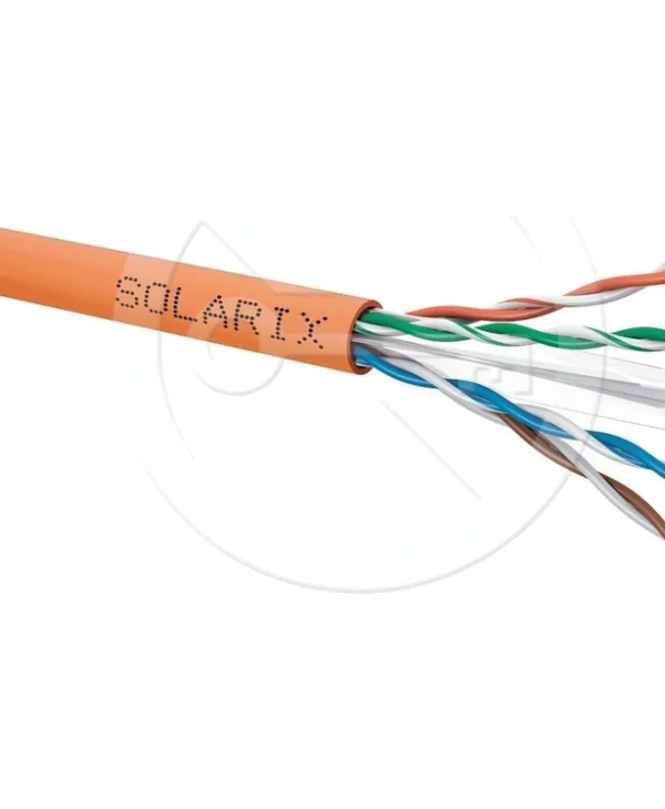 Solarix U/UTP Cat.6 Καλώδιο Δικτύου Ethernet 1m Πορτοκαλί 1τμχ