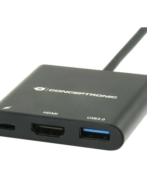 Conceptronic USB-C Docking Station με HDMI 4K PD Μαύρο (DONN01B) DONN01B