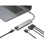 Conceptronic USB-C Docking Station με HDMI 4K PD Ethernet Γκρι (DONN29G) DONN29G - Image 4