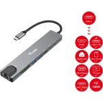 Equip USB-C Docking Station με HDMI 4K PD Ethernet Μαύρο (133497) 133497