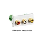 Προσοψη Πριζας A V Rca 2xaudio 1x Video - Image 2