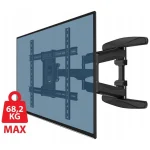 Esperanza Cronos ERW021 Βάση Τηλεόρασης Τοίχου έως 68kg Μαύρο ERW021 - Image 2