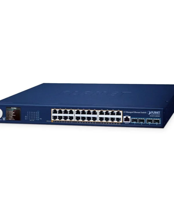 Planet Technology GS-6311-24P4XV Managed L2 PoE+ Switch με 24 Θύρες Gigabit (1Gbps) Ethernet και 4 SFP Θύρες GS-6311-24P4XV