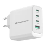 Conceptronic Φορτιστής Χωρίς Καλώδιο GaN με Θύρα USB-A και 3 Θύρες USB-C 100W Power Delivery / Quick Charge 3.0 Λευκός (ALTHEA22W100) ALTHEA22W100 - Image 3