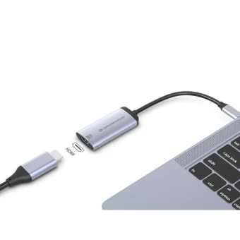 Conceptronic Μετατροπέας USB-C male σε HDMI female Γκρι 1τμχ ABBY23G ABBY23G