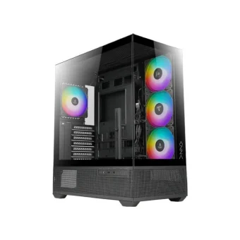 Azza CSAZ-501B Gaming Midi Tower Κουτί Υπολογιστή με Πλαϊνό Παράθυρο και ARGB Φωτισμό Μαύρο CSAZ-501B