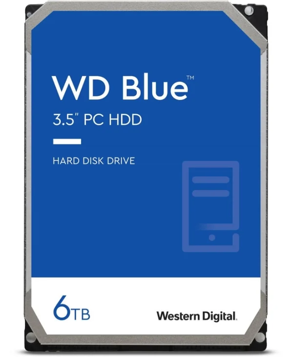 Western Digital Blue 6TB HDD Σκληρός Δίσκος 3.5" SATA III 5400rpm με 256MB Cache για Desktop