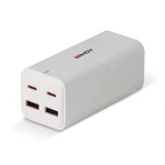Lindy Βάση Φόρτισης με 2 Θύρες USB-A και 2 Θύρες USB-C 100W Power Delivery σε Λευκό χρώμα (73441) 73441 - Image 2